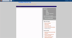 Desktop Screenshot of footballworldcupwho.blogspot.com