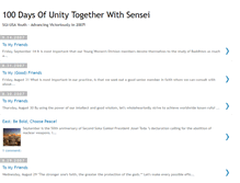 Tablet Screenshot of 100daysofunity.blogspot.com