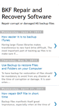 Mobile Screenshot of bkfrecoverysoftwares.blogspot.com