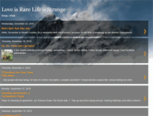 Tablet Screenshot of loveisrarelifeisstrange.blogspot.com