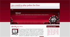 Desktop Screenshot of 50-dollar-free-poker.blogspot.com