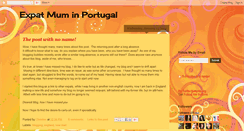 Desktop Screenshot of expatmuminportugal.blogspot.com