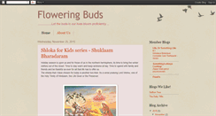 Desktop Screenshot of floweringbuds.blogspot.com
