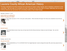 Tablet Screenshot of laurenscountyafricanamericanhistory.blogspot.com