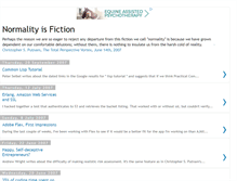 Tablet Screenshot of normality-is-fiction.blogspot.com