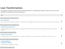 Tablet Screenshot of leantransformations.blogspot.com