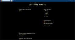 Desktop Screenshot of just-oneminute.blogspot.com