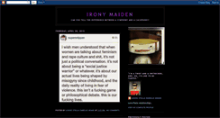 Desktop Screenshot of irony-maiden.blogspot.com