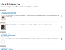 Tablet Screenshot of libroarteabierto.blogspot.com