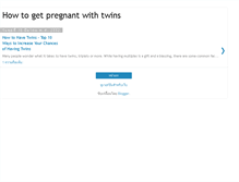 Tablet Screenshot of how-to-get-pregnant-with-twins.blogspot.com