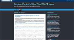 Desktop Screenshot of dolphininfotoknow.blogspot.com