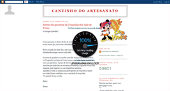 Desktop Screenshot of cantinhodoartesanatoempontocruz.blogspot.com