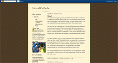 Desktop Screenshot of islandcatholic.blogspot.com