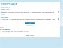 Tablet Screenshot of infertilitysupport-guptehospital.blogspot.com