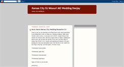 Desktop Screenshot of kansas-city-wedding-dj.blogspot.com