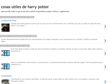 Tablet Screenshot of cosasutilesdeharrypotter.blogspot.com