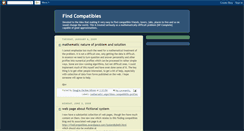 Desktop Screenshot of findcompatibles.blogspot.com