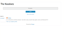 Tablet Screenshot of koookatz.blogspot.com