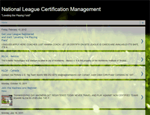 Tablet Screenshot of nationalleaguecertificationmanagement.blogspot.com