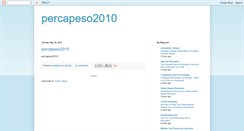 Desktop Screenshot of percapeso2010.blogspot.com