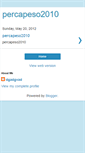 Mobile Screenshot of percapeso2010.blogspot.com