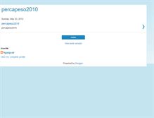 Tablet Screenshot of percapeso2010.blogspot.com