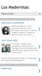 Mobile Screenshot of maderistas.blogspot.com