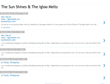 Tablet Screenshot of igloomelts.blogspot.com