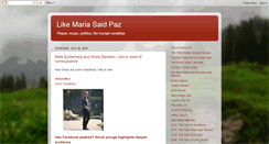 Desktop Screenshot of likemariasaidpaz.blogspot.com
