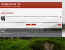 Tablet Screenshot of likemariasaidpaz.blogspot.com