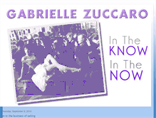 Tablet Screenshot of gabriellezuccaro.blogspot.com