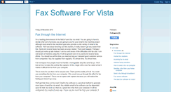 Desktop Screenshot of faxsoftwareforvista.blogspot.com