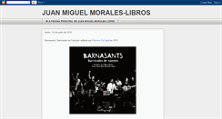 Desktop Screenshot of juanmiguelmoraleslibros.blogspot.com