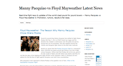 Desktop Screenshot of mayweather-pacquiao-fight.blogspot.com