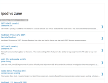 Tablet Screenshot of ipod-versus-zune.blogspot.com
