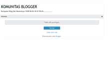 Tablet Screenshot of komunitasblogger.blogspot.com