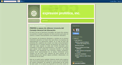 Desktop Screenshot of expresionprofetica.blogspot.com