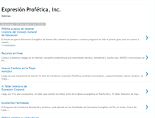 Tablet Screenshot of expresionprofetica.blogspot.com