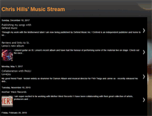 Tablet Screenshot of chrishillsmusic.blogspot.com