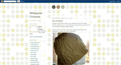 Desktop Screenshot of delcroissant.blogspot.com