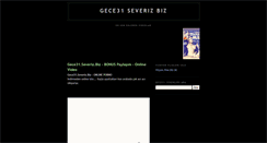 Desktop Screenshot of gece31.blogspot.com