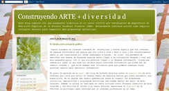 Desktop Screenshot of construyendoarte-en-la-discapacidad.blogspot.com