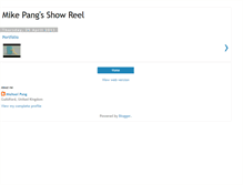Tablet Screenshot of mikepangshowreel.blogspot.com