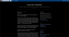 Desktop Screenshot of chasingcrowns.blogspot.com