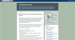 Desktop Screenshot of mirecetafavorita.blogspot.com