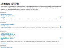 Tablet Screenshot of mirecetafavorita.blogspot.com
