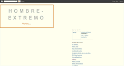 Desktop Screenshot of hombre-extremo.blogspot.com