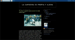 Desktop Screenshot of la-capoeira-es-propia-y-ajena.blogspot.com