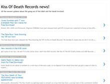 Tablet Screenshot of kissofdeathrecords.blogspot.com