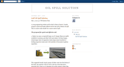 Desktop Screenshot of oilspillsolution.blogspot.com